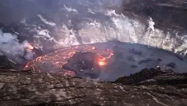 نمایی نزدیک از آتشفشان هاوایی+عکس