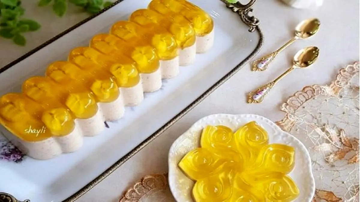 طرز تهیه دسر ایتالیایی روکر موز و ژله