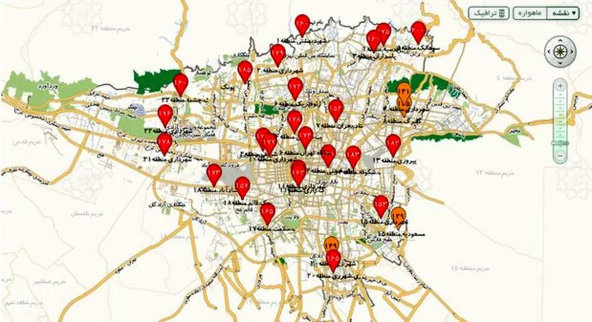 غروب خفهکننده پنجشنبه ۲۵ دی ۱۳۹۹ | هوای تهران همچنان در وضعیت قرمز