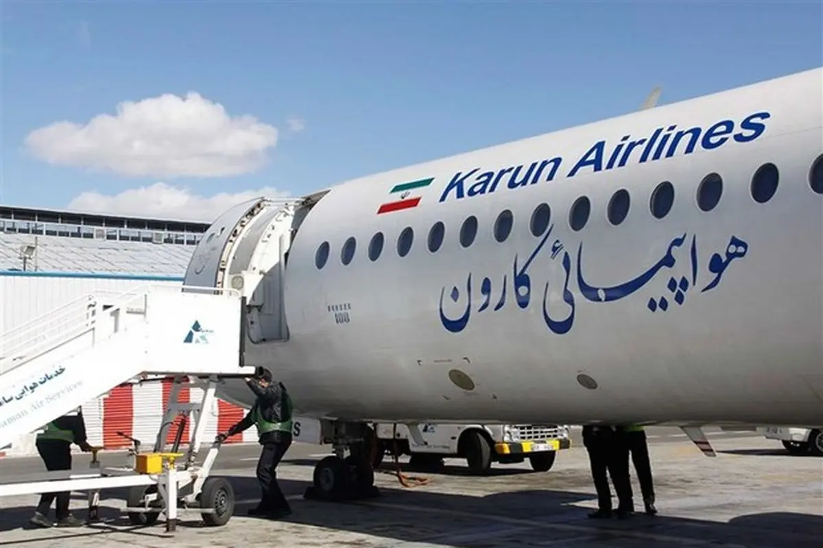 ترکیدن چرخ هواپیمای کارون در فرودگاه مهرآباد