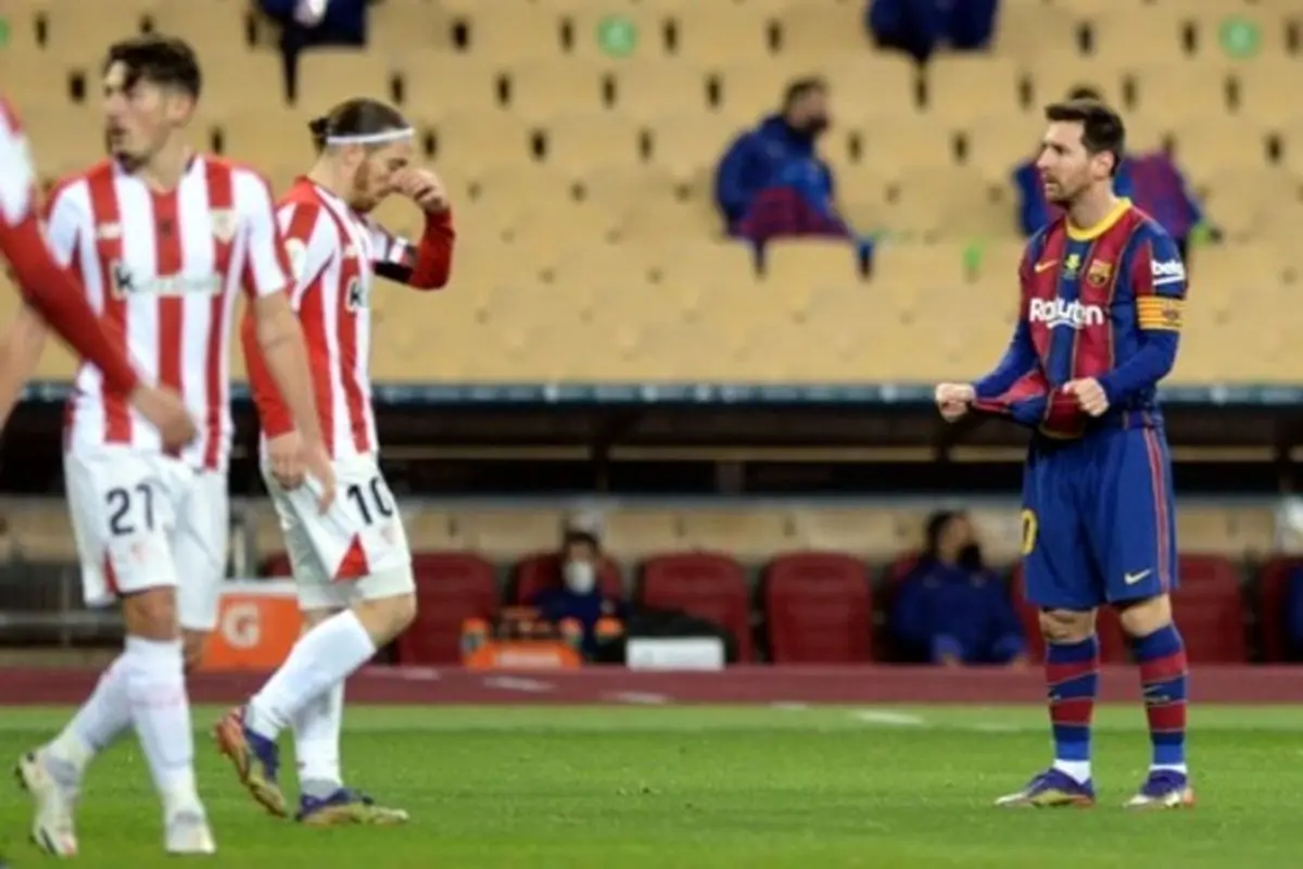 اولین اخراج مسی در بارسلونا بعد از ۷۵۳ بازی +ویدیو
