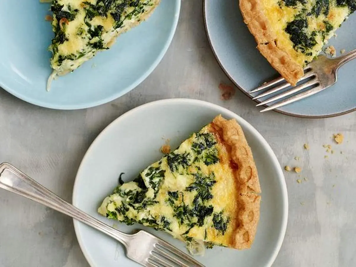طرز تهیه کیش اسفناج خوشمزه و مفید