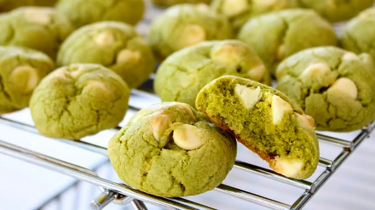 طرز تهیه بیسکویت چای سبز ماچا