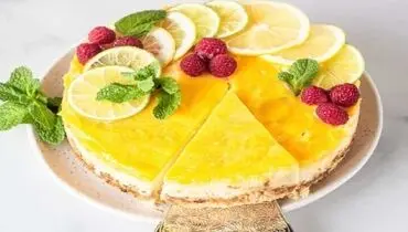 طرز تهیه چیزکیک لیمویی بدون ژلاتین