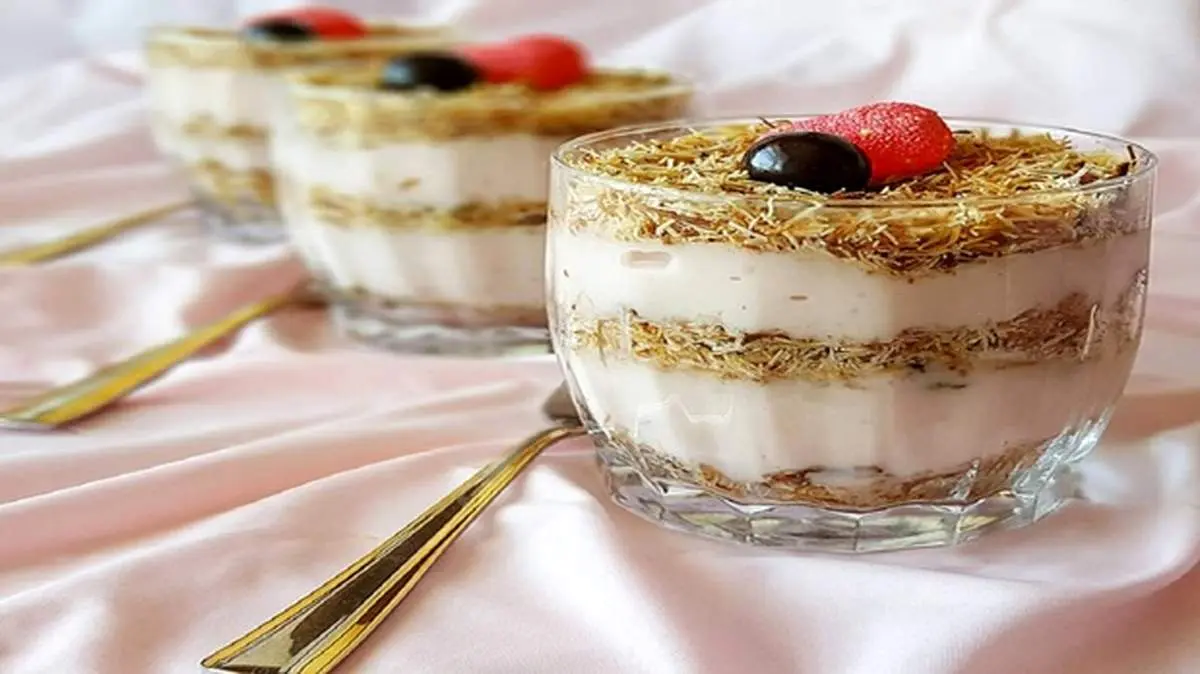 طرز تهیه انواع کادایف، دسر شیک ترکیهای