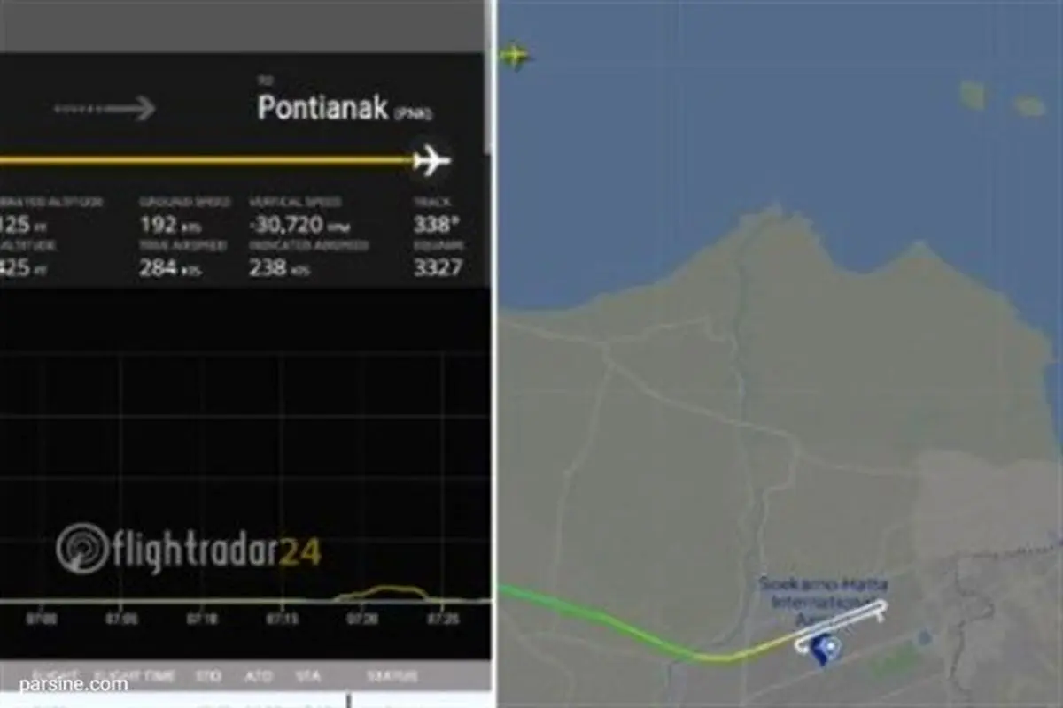 سقوط هواپیمای اندونزیایی در جزایر اطراف جاکارتا تایید شد
