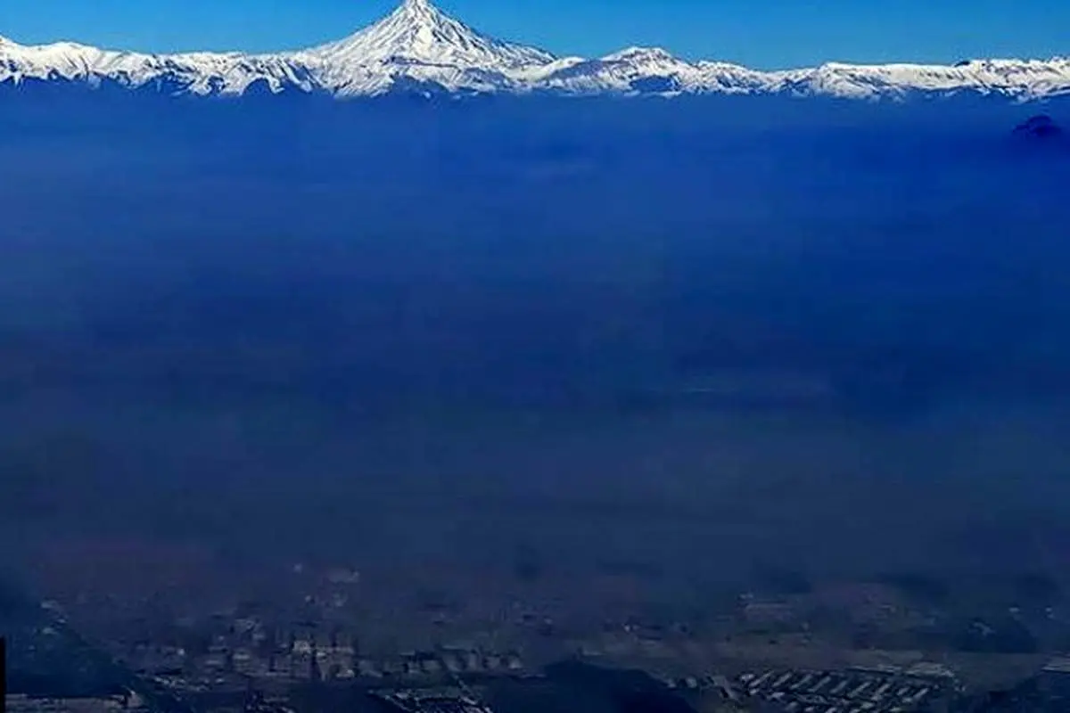 دماوند و آلودگی وحشتناک هوای تهران
