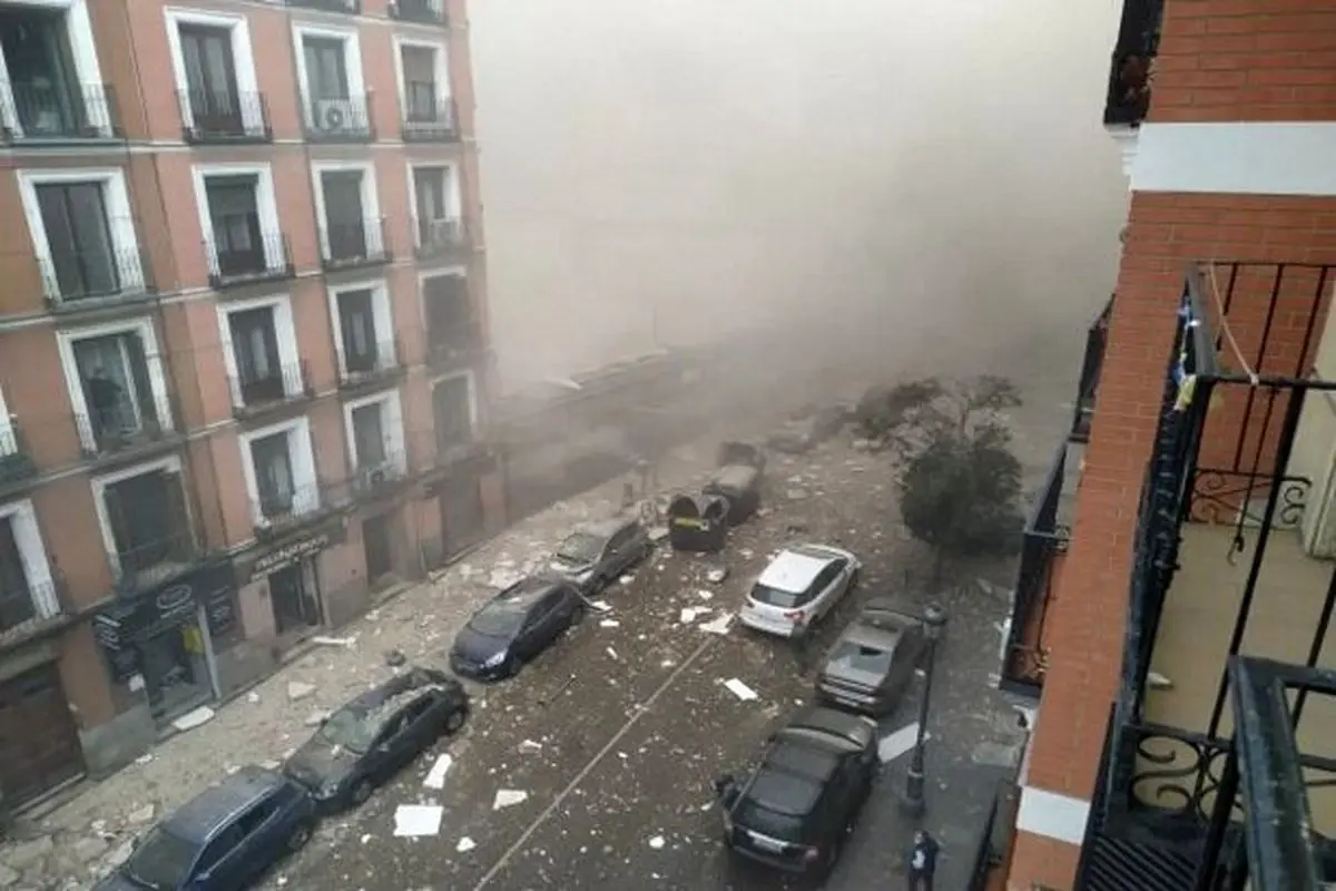 انفجاری مهیب داخل کلیسایی در مادرید اسپانیا+ فیلم