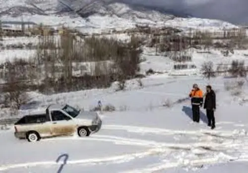 کولاک شدید برف در مریوان کردستان+ فیلم
