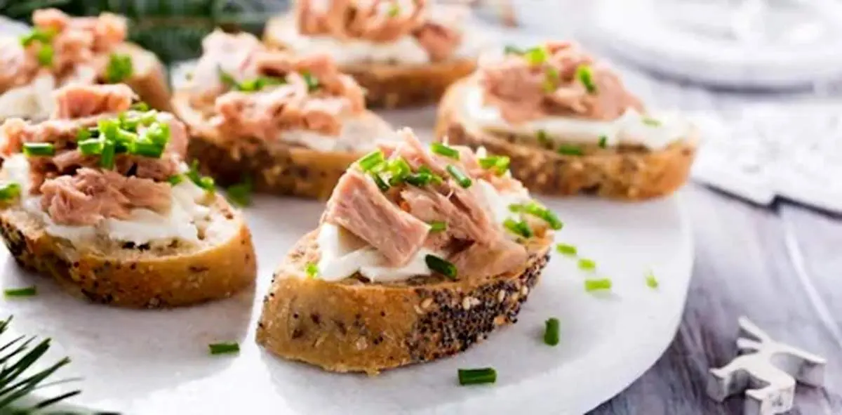 طرز تهیه کاناپ تن ماهی