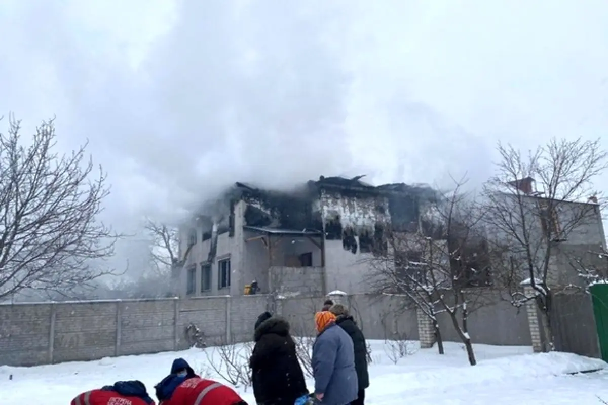 ۱۵ کشته در پی آتش‌سوزی در یک خانه سالمندان در اوکراین