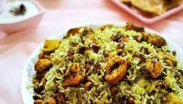 طرز تهیه پلو شوشتری با فیله مرغ، غذای مجلسی