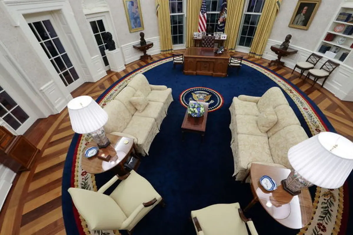 دفتر بیضی کاخ سفید در گذر سالها