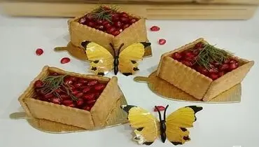 طرز تهیه دسر فانتزی با انار