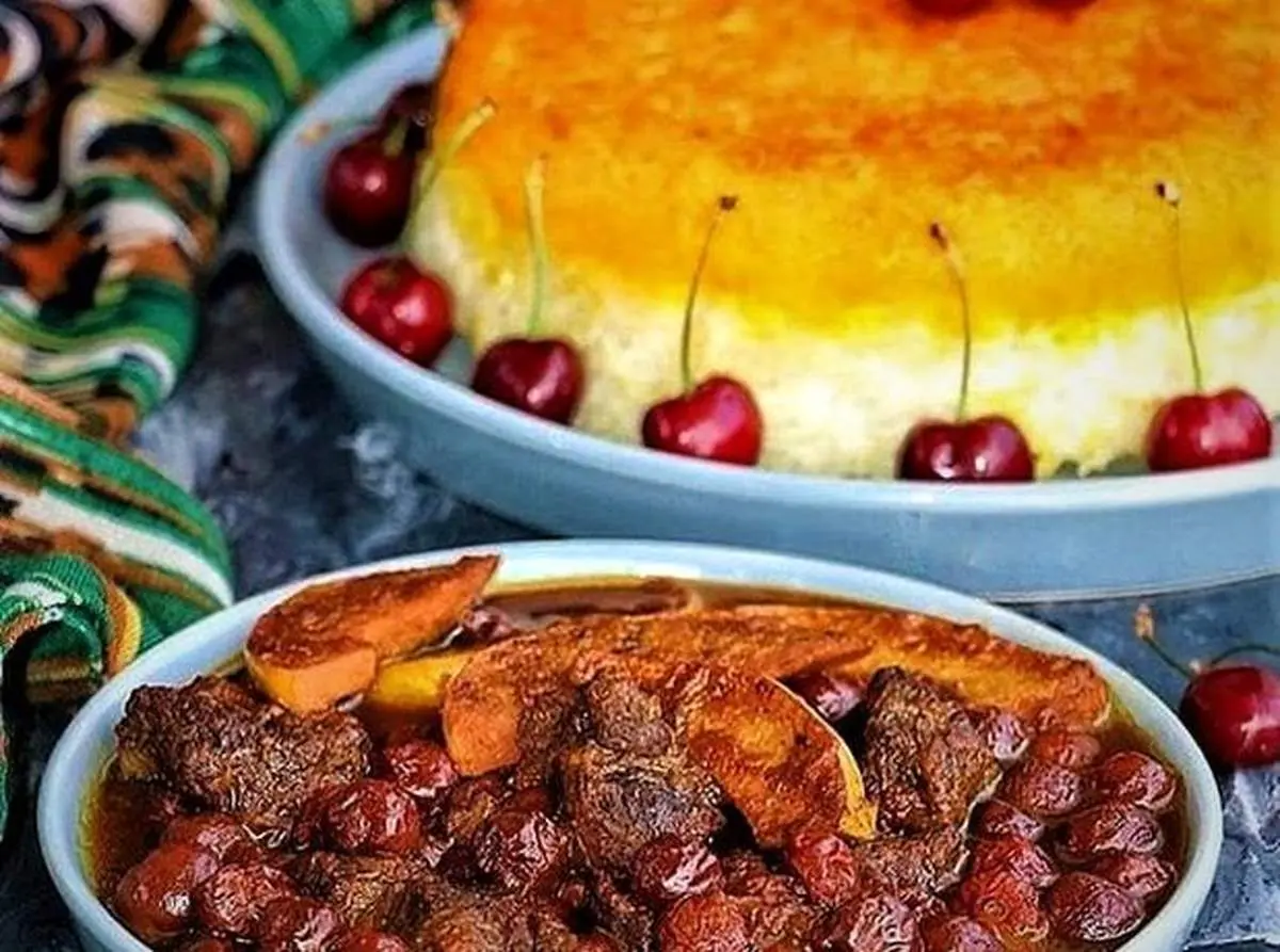 طرز تهیه خورش آلبالو با گوشت قرمز