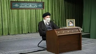 ترجمه حدیث نصب شده در حسینیه امام خمینی (ره) در دیدار مداحان با رهبر انقلاب + عکس