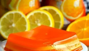 طرز تهیه ژله چند طبقه پرتقال و لیمو + فیلم