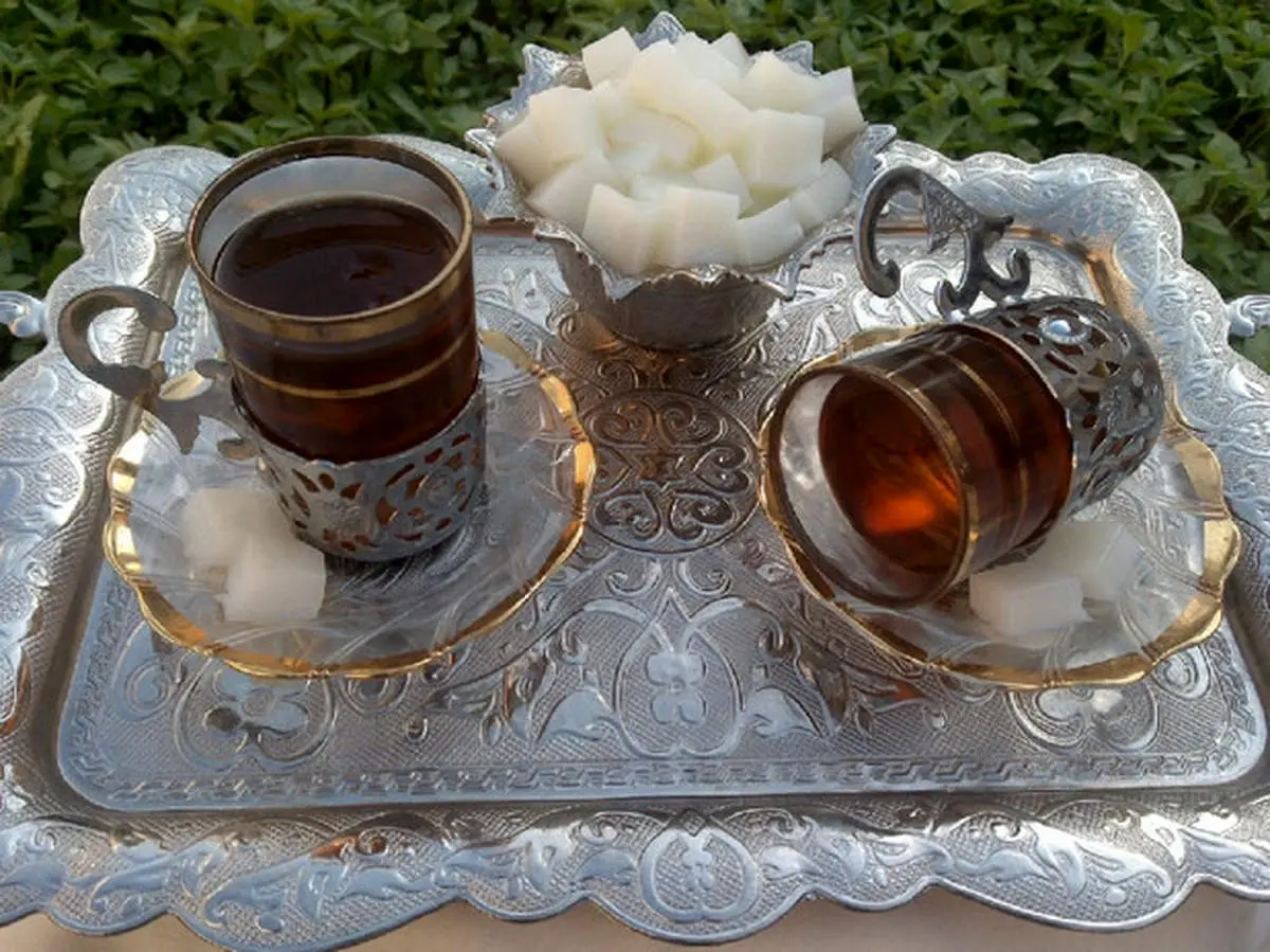 طرز تهیه ژله به شکل قند و چای