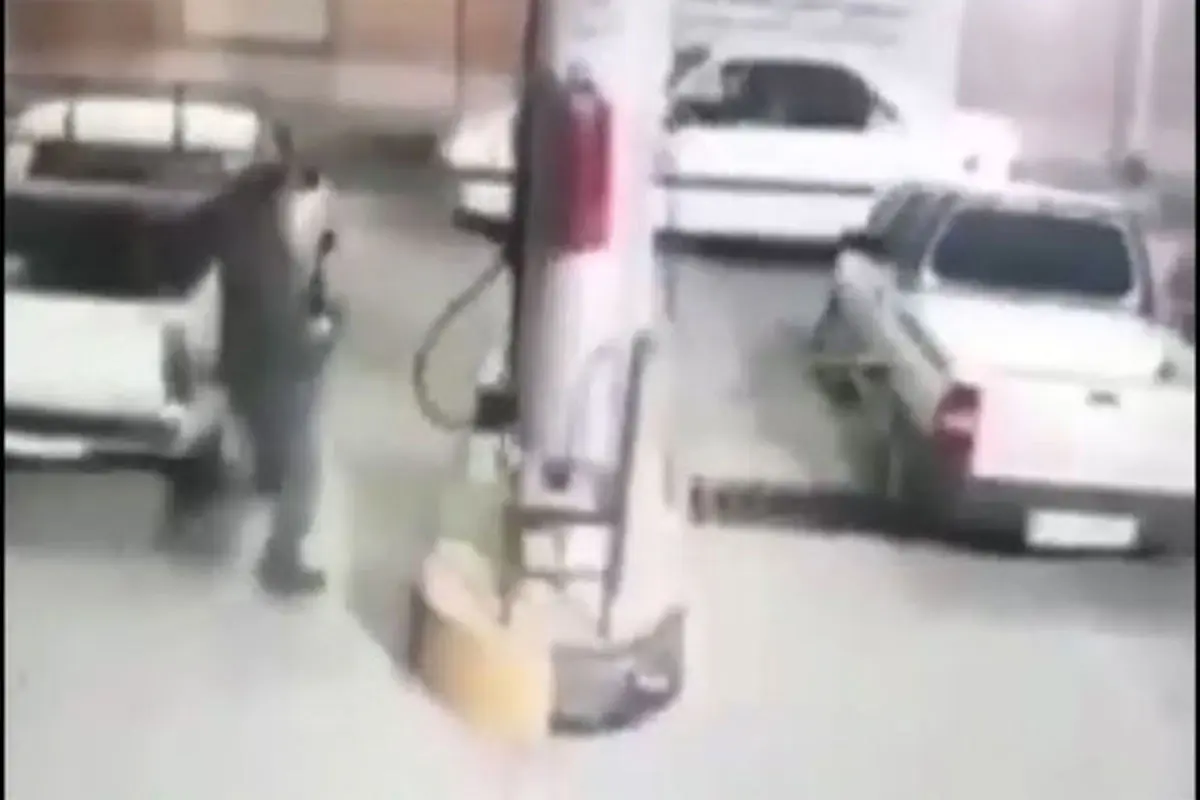 سرقت مسلحانه بامدادی از جایگاه سوخت + فیلم