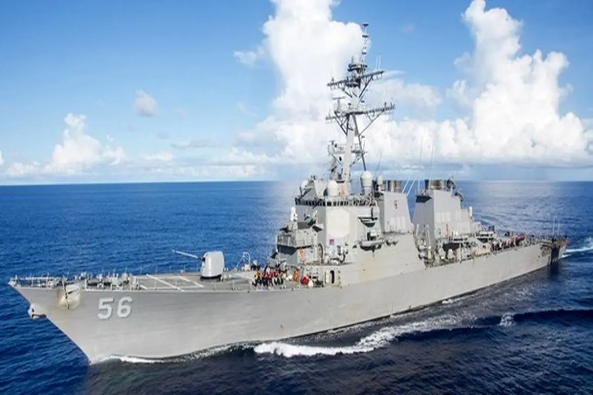 کشتی جنگی آمریکا به جزایر چین نزدیک شد