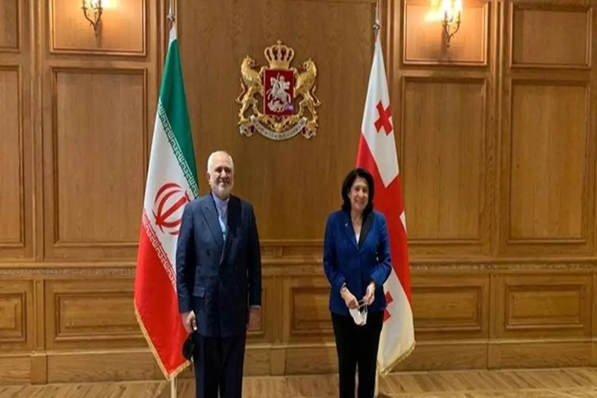 ظریف با رئیس جمهور گرجستان دیدار و گفتگو کرد