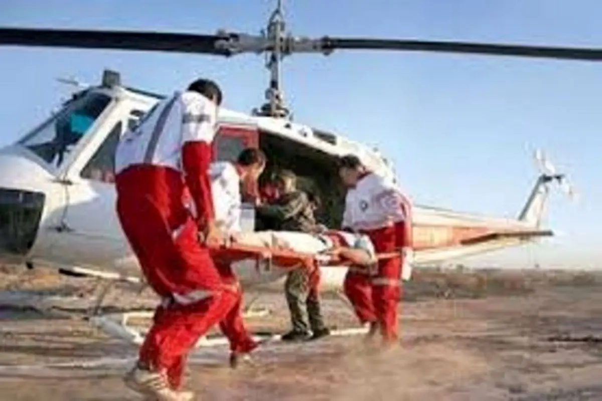 اعزام تیم امدادهوایی و زمینی هلال احمر کرمان برای نجات جان کوهنورد ۳۷ ساله