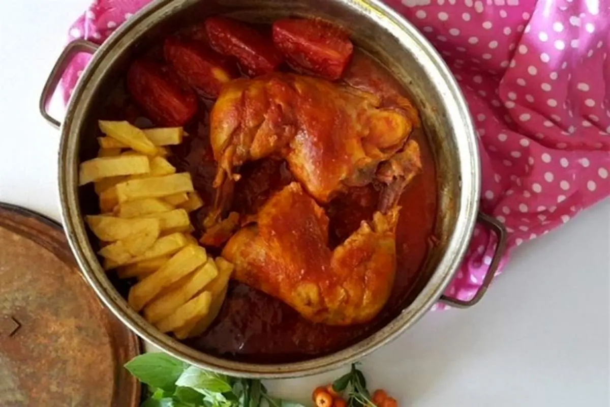 طرز تهیه خورش ترش کباب محلی گیلانی