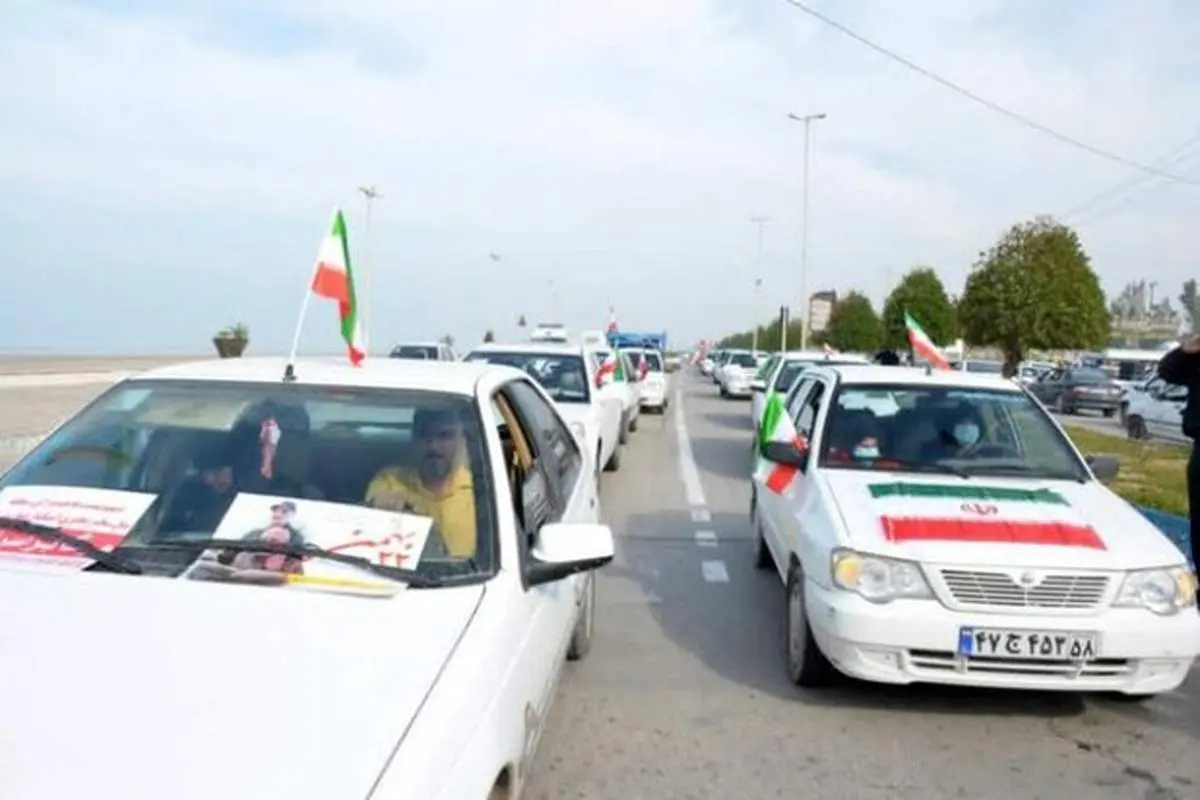 تازه عروس و دامادهای البرزی در جشن انقلاب +فیلم