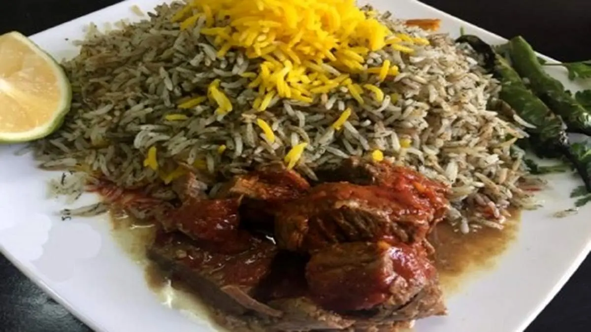 طرز تهیه سبزی پلو سمنانی متفاوت
