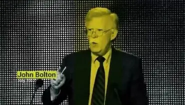 ویدئو منتشرشده در حساب انگلیسی دفتر رهبرانقلاب در توییتر درباره بولتون و ترامپ
