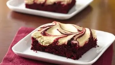 طرز تهیه براونی ردولوت + فیلم