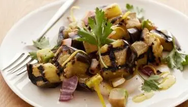 طرز تهیه سالاد بادمجان دلمه ای