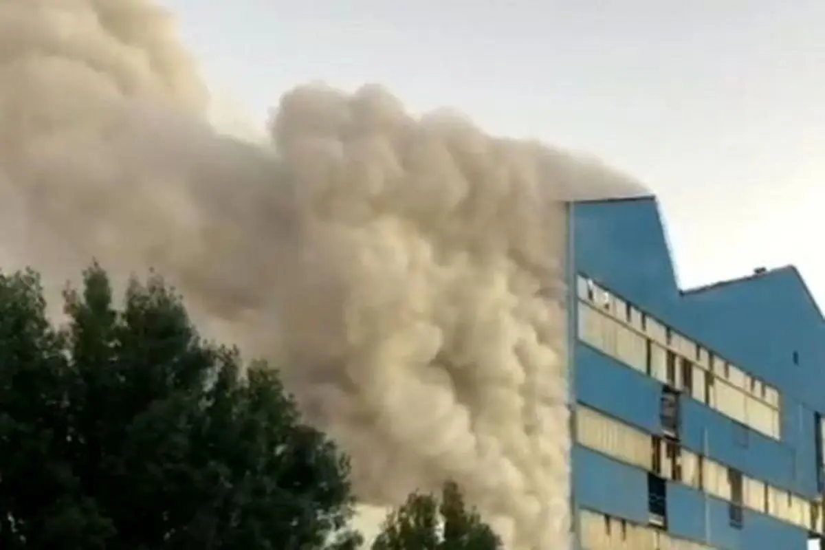 آتش سوزی در کارخانه نیشکر هفت تپه مهار شد+ فیلم