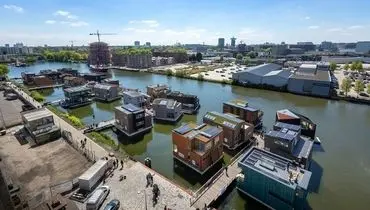 دهکده شناور آمستردام را بیشتر بشناسید+فیلم