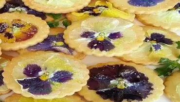 طرز تهیه کوکی گل بنفشه متفاوت و خوشمزه