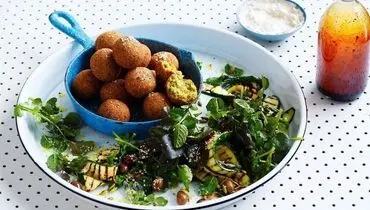 طرز تهیه فلافل کدو‌ سبز گیاهی و خوشمزه