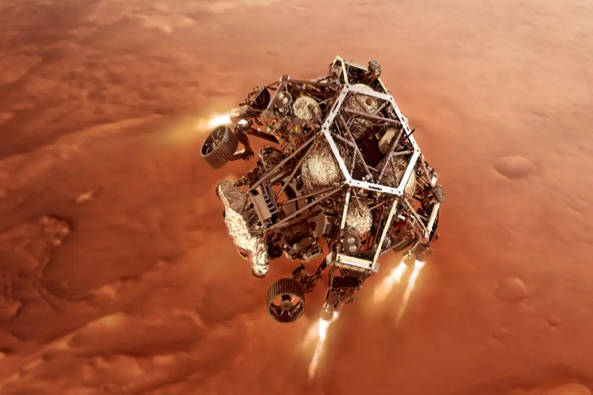 اولین ویدئوی رنگی از فرود و استقرار مریخ‌نورد ناسا بر سطح سیاره سرخ + فیلم