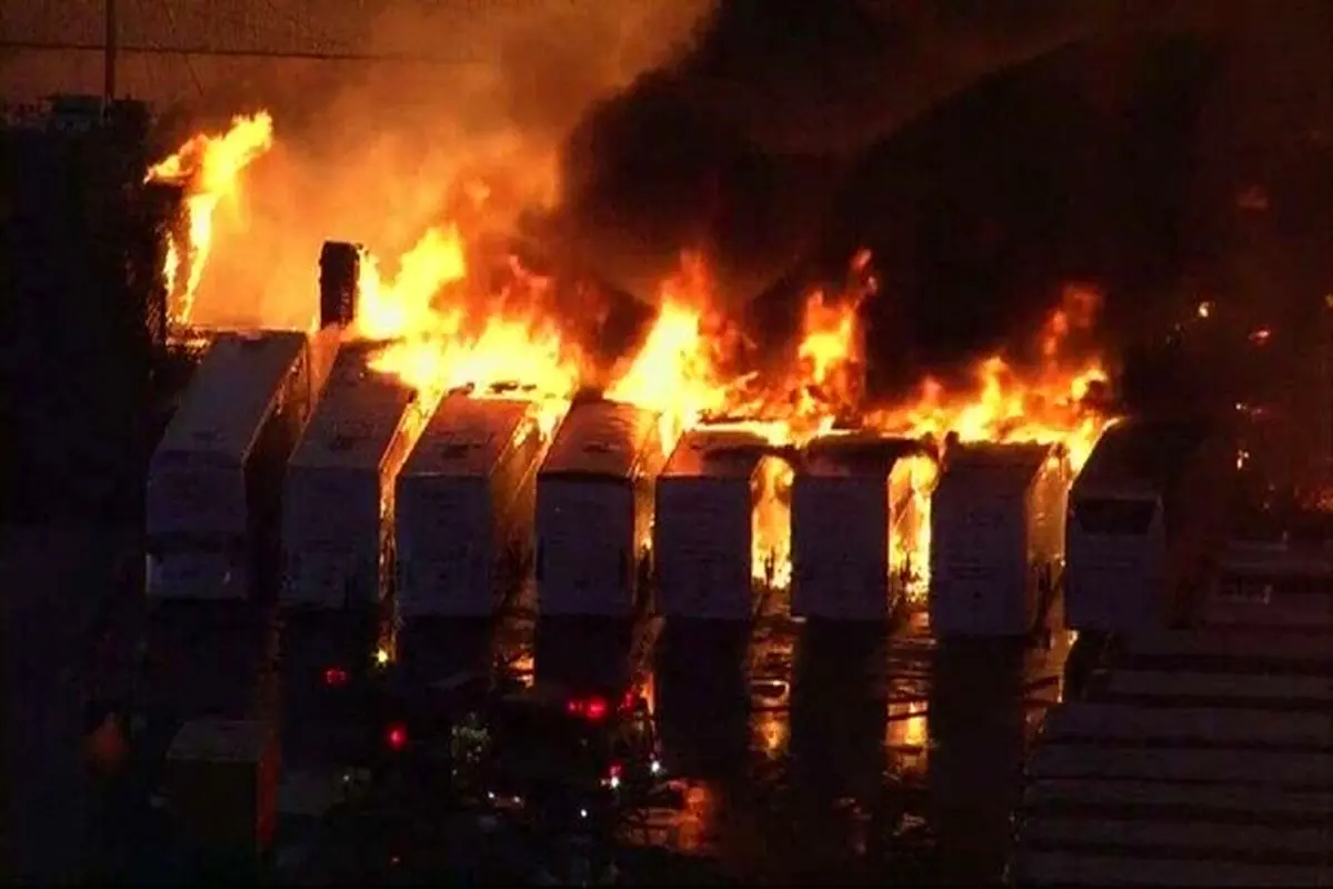 آتش‌سوزی گسترده در جنوب کالیفرنیا + عکس