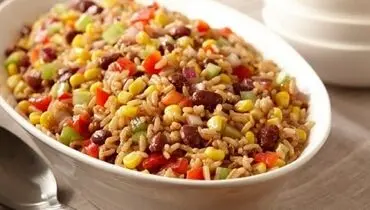 طرز تهیه پلو سبزیجات با لوبیا قرمز