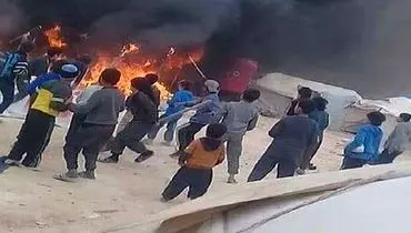 ۲۷ کشته و زخمی براثر آتش سوزی اردوگاه الهول در سوریه