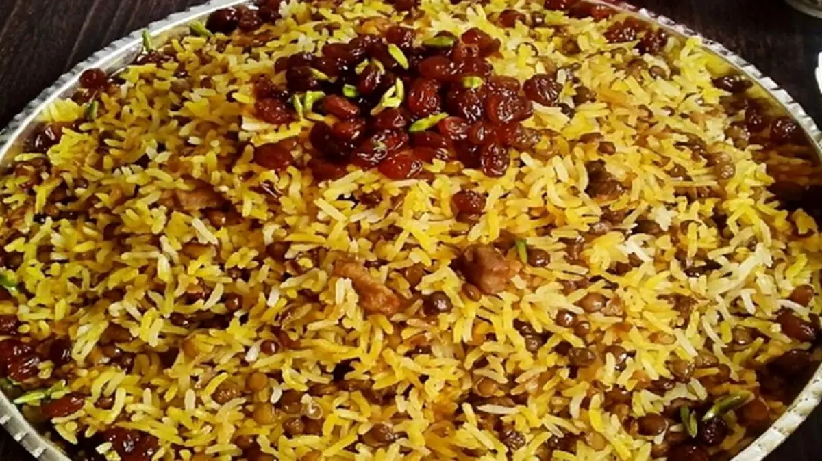 طرز تهیه عدس پلو مخلوط پرطرفدار