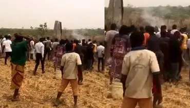 سقوط مرگبار جنگنده ارتش نیجریه+فیلم
