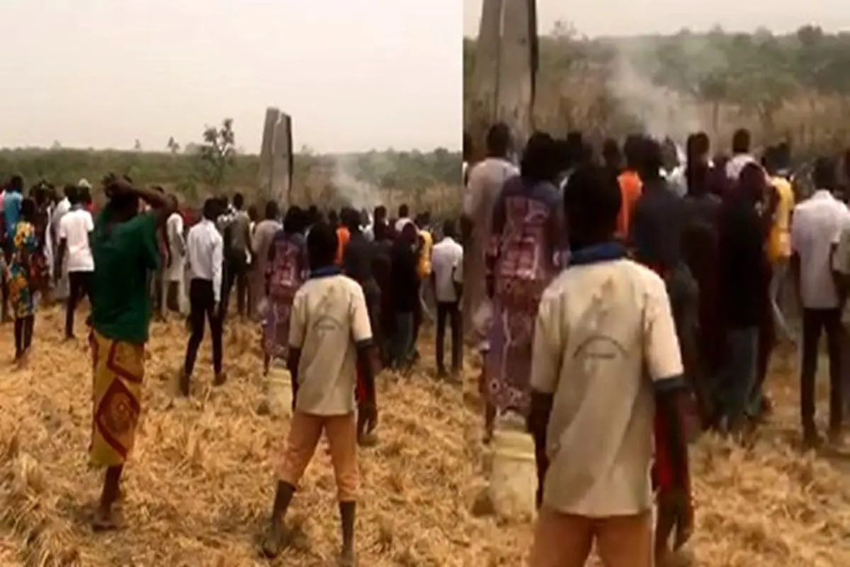 سقوط مرگبار جنگنده ارتش نیجریه+فیلم