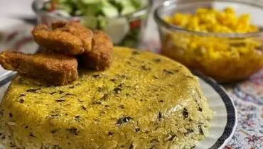 طرز تهیه پلو‌ی اسفناج با ماهی