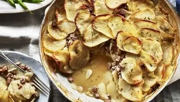 طرز تهیه سیب زمینی به روش لیونز، غذای لذیذ