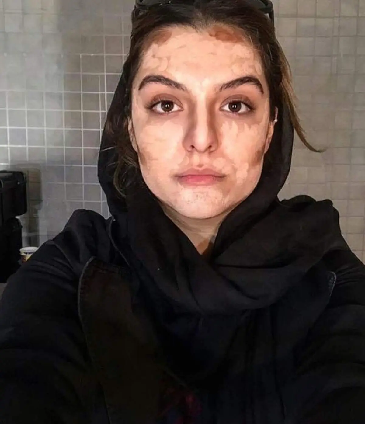 گریم نصفه و نیمه دنیا مدنی  + عکس