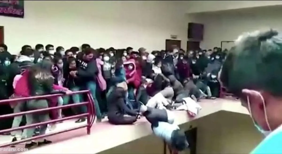 سقوط مرگبار از نردههای دانشگاه+ فیلم