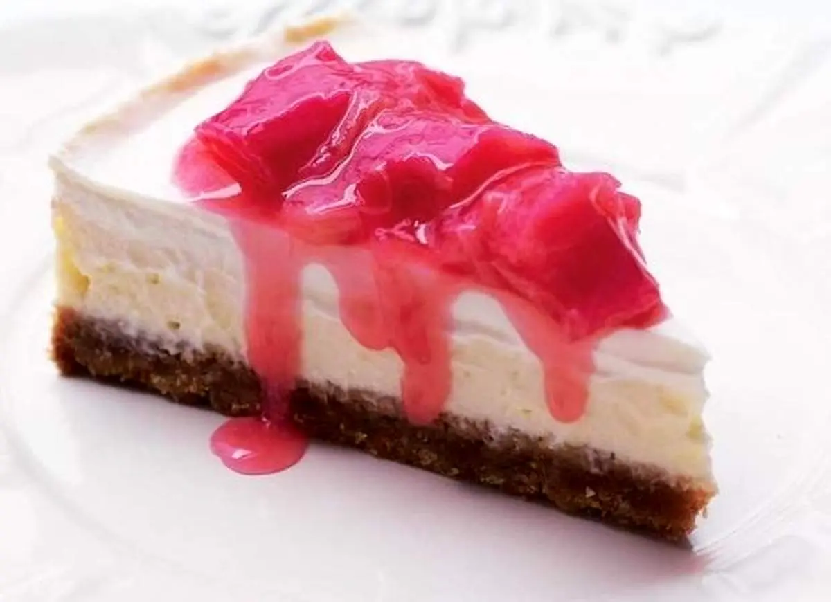 طرز تهیه چیزکیک ریواس + فیلم