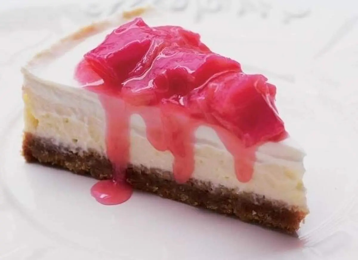 طرز تهیه چیزکیک ریواس + فیلم