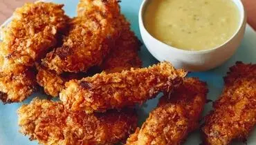 طرز تهیه مرغ انگشتی با سس عسل
